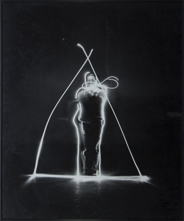 Lichtzeichnung von Klaus Heider, ca. 1979 