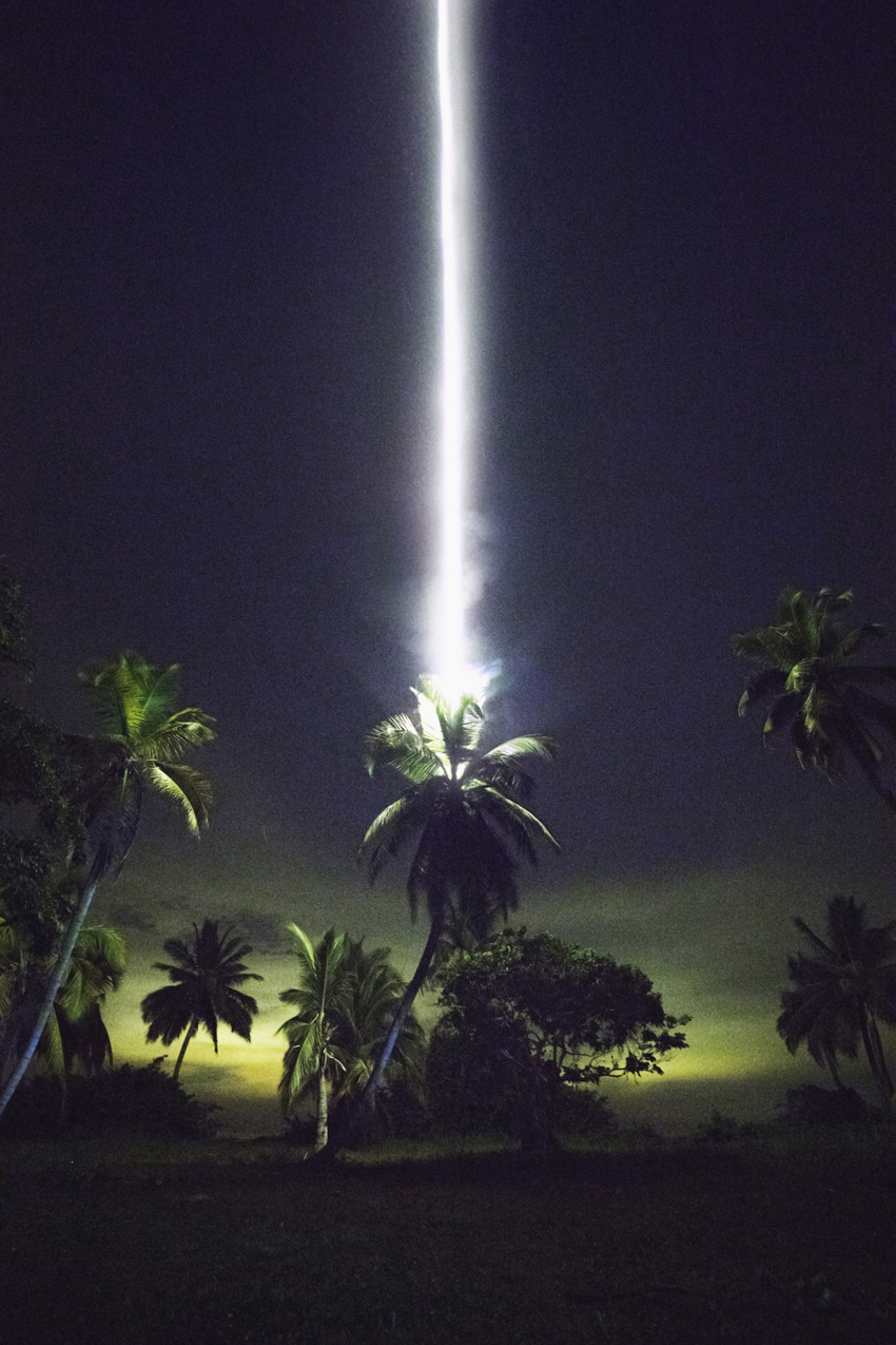 Talking to Thunder (Palm tree) 2017. Fotografie von Julius von Bismarck