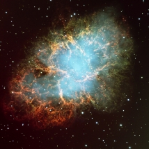 Crab-Nebel. Überrest einer Sternenexplosion, die im Jahr 1054 stattfand Crab-Nebel. Überrest einer Sternenexplosion, die im Jahr 1054 stattfand