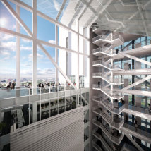 Richard Meier: Reforma Towers Mexico City, Mexico, 2012 – 2016, Atrium. Richard Meier: Reforma Towers Mexico City, Mexico, 2012 – 2016, Atrium.